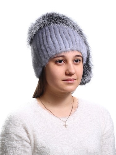 Модные шапки из песца зимние