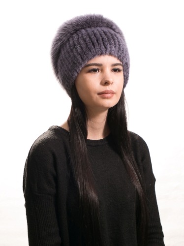 Модные шапки из песца зимние
