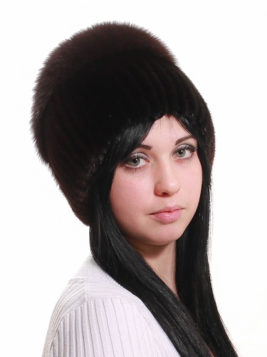 Модные шапки из песца зимние