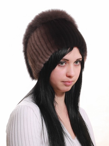 Модные шапки из песца зимние